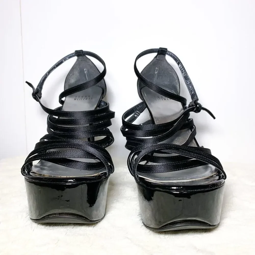 STUART WEITZMAN Strappy Platform Stiletto Heels